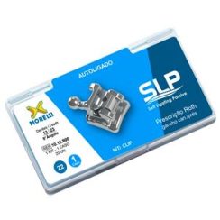Kit de Bráquetes 01 caso Prescrição Roth Autoligado SLP .022" Can. 9° Ang. Gancho Can./Prés