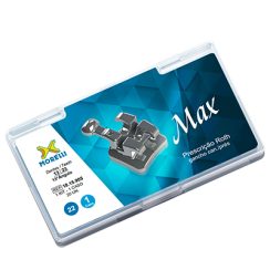 Kit de Bráquetes 01 caso Prescrição Roth Max .022" Can. 13° Ang. Gancho Can./Prés
