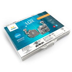 Kit de Bráquetes 100 casos Prescrição Roth Max .018" Can. 9° Ang. Gancho Can./Prés