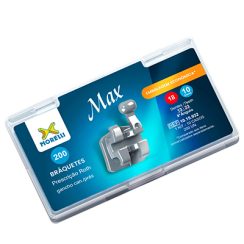 Kit de Bráquetes 10 casos Prescrição Roth Max .018" Can. 9° Ang. Gancho Can./Prés