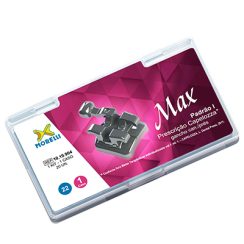 Kit de Bráquetes 01 caso Prescrição Capelozza Max Padrão I .022" Gancho Can./Prés