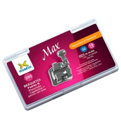 Kit de Bráquetes 10 casos Prescrição Capelozza Max Padrão III .022" Gancho Can./Prés