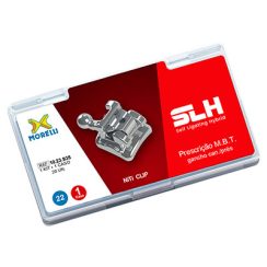 Kit de Bráquetes 01 caso Prescrição M.B.T. SLH .022" Gancho Can./Prés