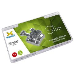 Kit de Bráquetes 01 caso Prescrição Ricketts Slim .018" Gancho Can./Prés