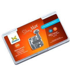 Kit de Bráquetes 10 casos Prescrição Edgewise Slim Max .022" Gancho Can.