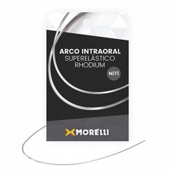 Arco Intraoral Rhodium Superelástico Médio NiTi Ret. 0.43 X 0.63mm (.017 X .025")