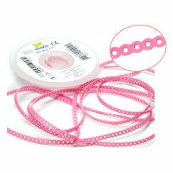 Elástico Corrente Curto Rosa Bebê - 1,5m