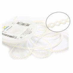 Elástico Corrente Médio Branco Renda 1,5m
