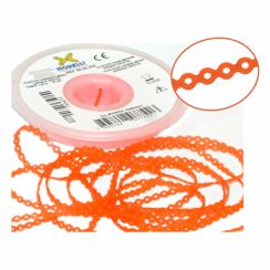 Elástico Corrente Médio Laranja Cristal 1,5m