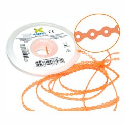 Elástico Corrente Longo Laranja Cristal 1,5m