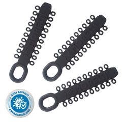Elástico Ligadura Modular Antimicrobiano Cinza Grafite