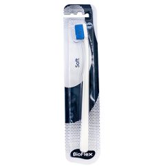 Escova Dental Bioflex Macia BrancoAzul